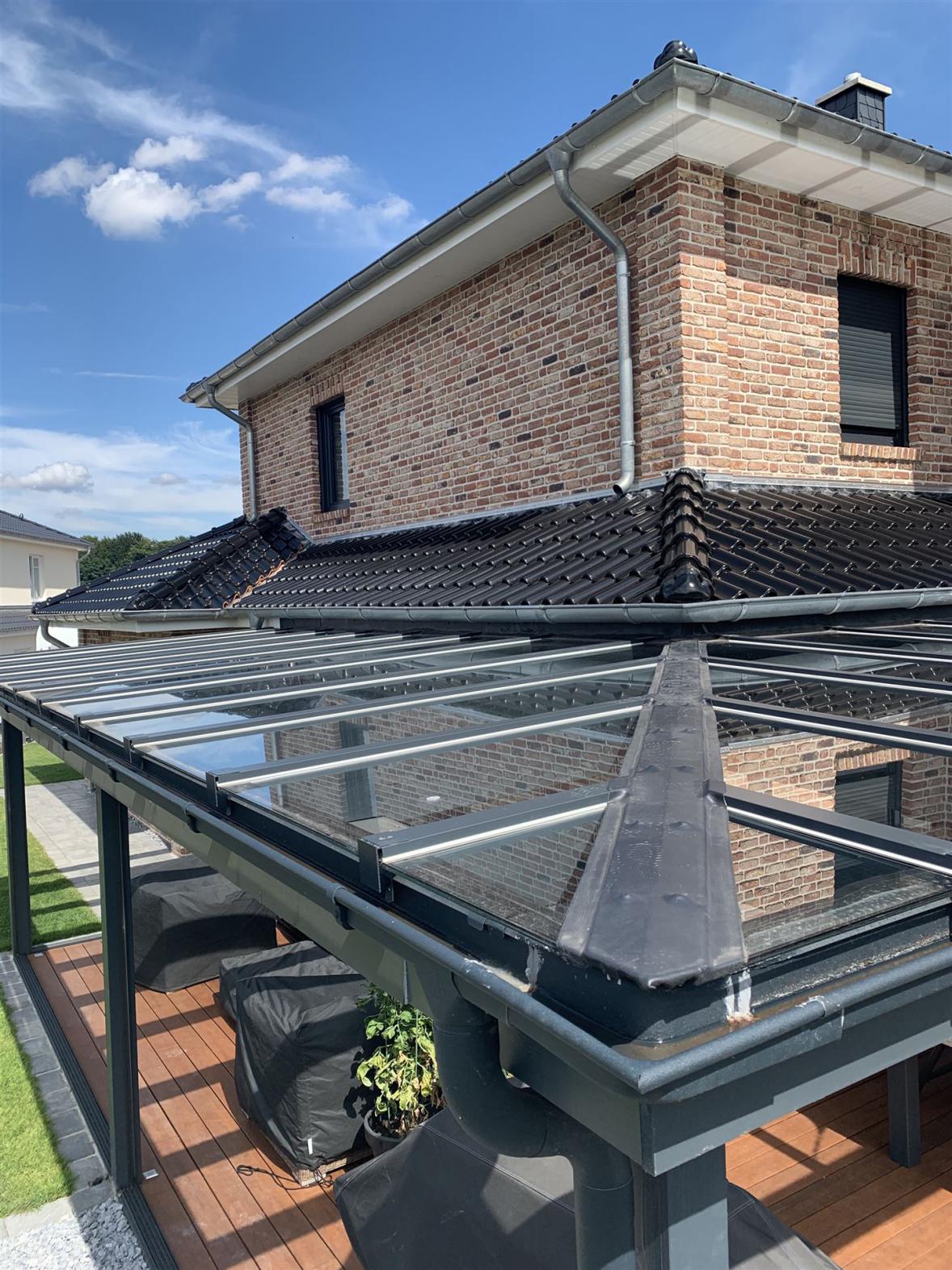 10mm VSG auf Terrassendach